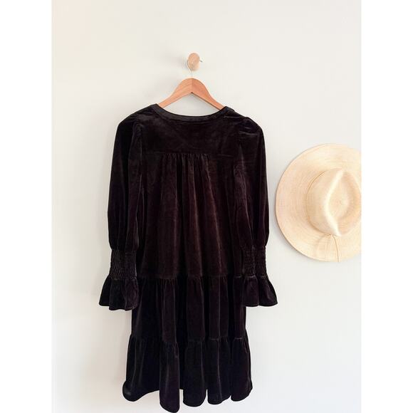 Tuckernuck | Pomander Place | NWT Black Velvet Kenzo Dress Black | Sz XS - Picture 9 of 10